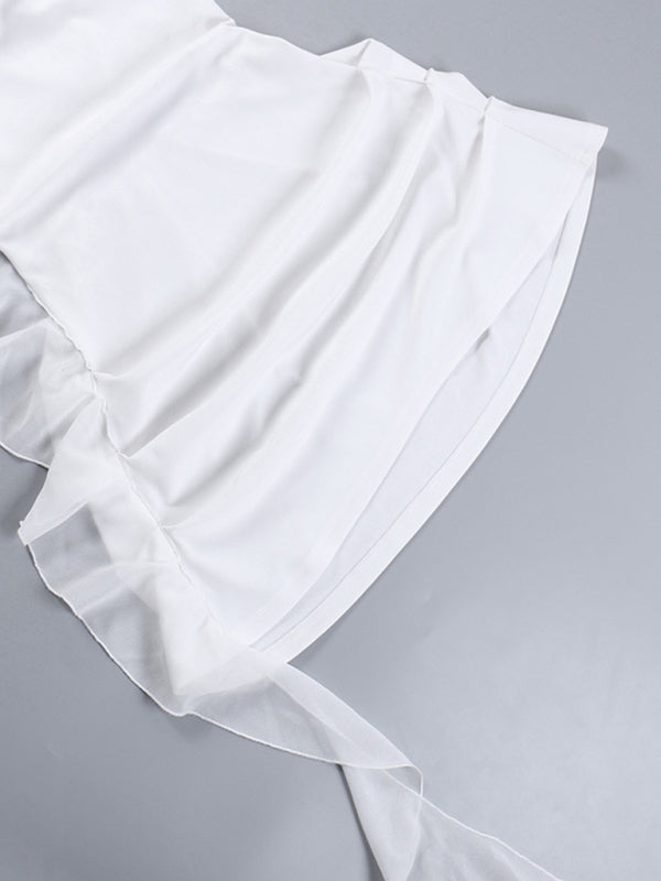 Backless Cowl Neck Dress