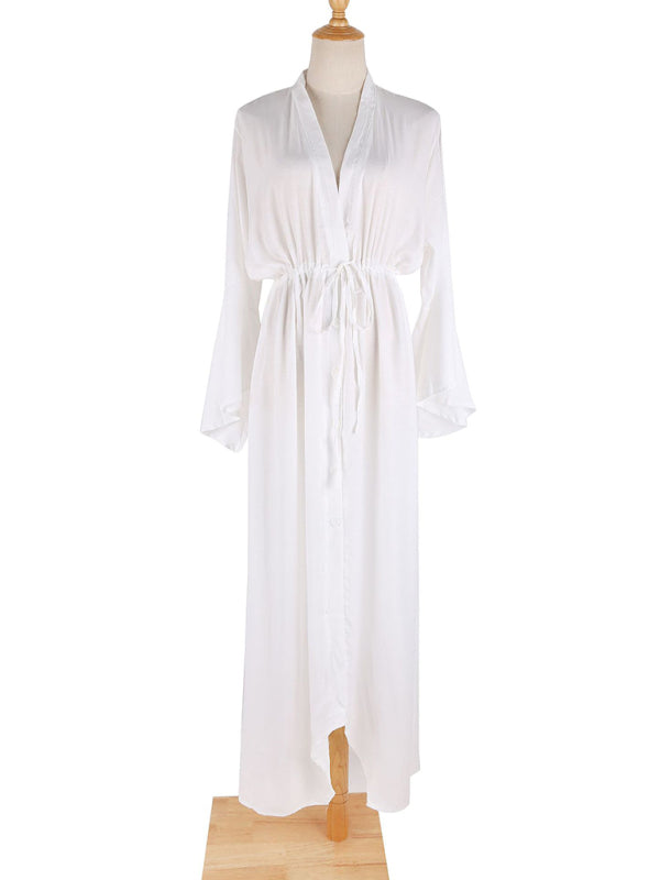 Bohemian Casual Button-up Dress