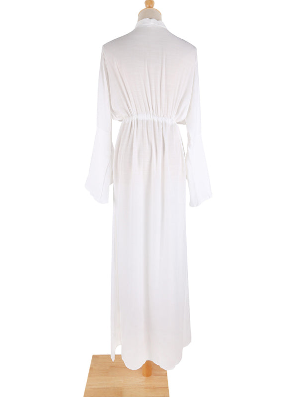 Bohemian Casual Button-up Dress