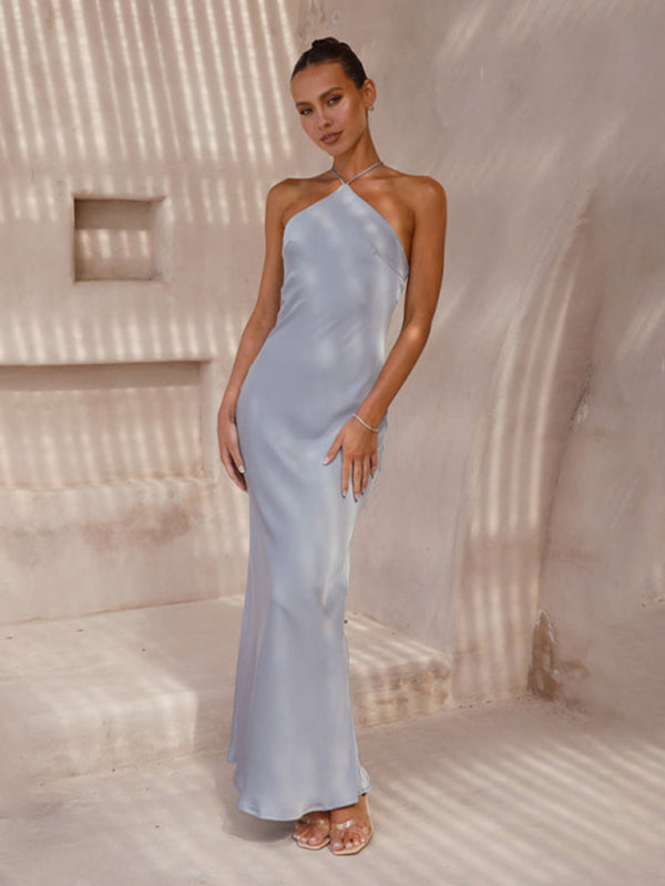 Backless Elegant Halter Dress
