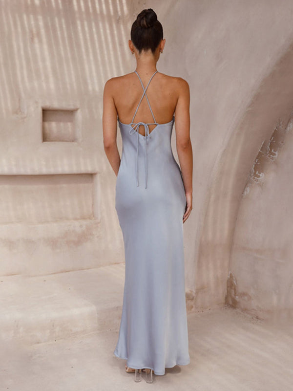 Backless Elegant Halter Dress