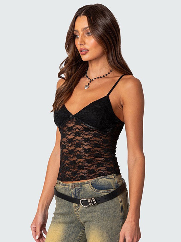 Lace Camisole Crop Top