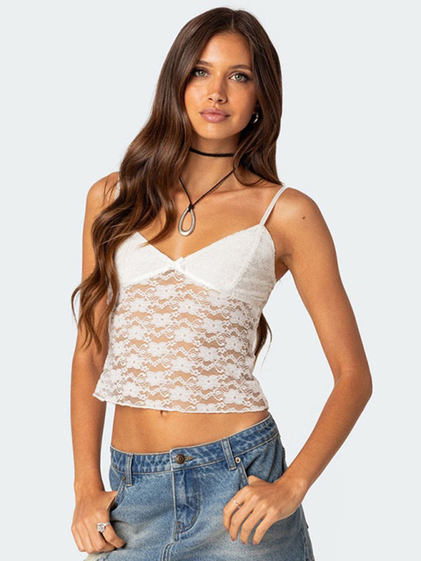Lace Camisole Crop Top