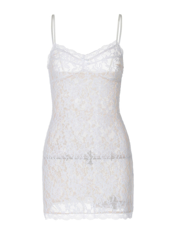 Sexy Lace Slip Mini Dress