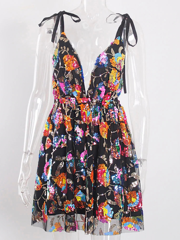 Disco Fairy Iridescent Sequin Dress