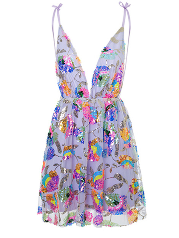 Disco Fairy Iridescent Sequin Dress