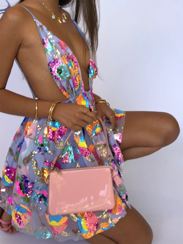 Disco Fairy Iridescent Sequin Dress