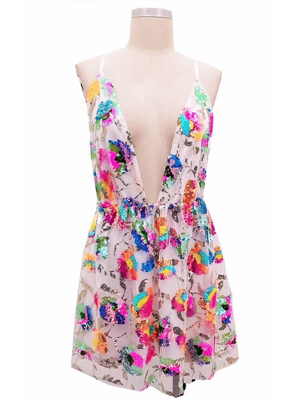 Disco Fairy Iridescent Sequin Dress